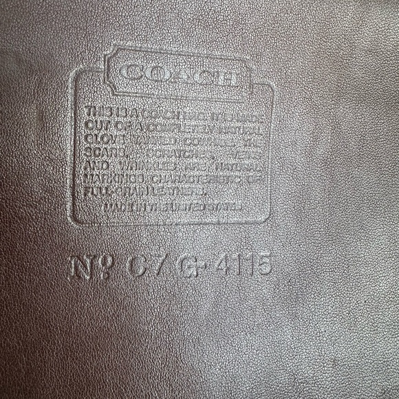 🦬 Vintage Coach Whitney  Mahogany Bag 4115 🦬 - Picture 13 of 13